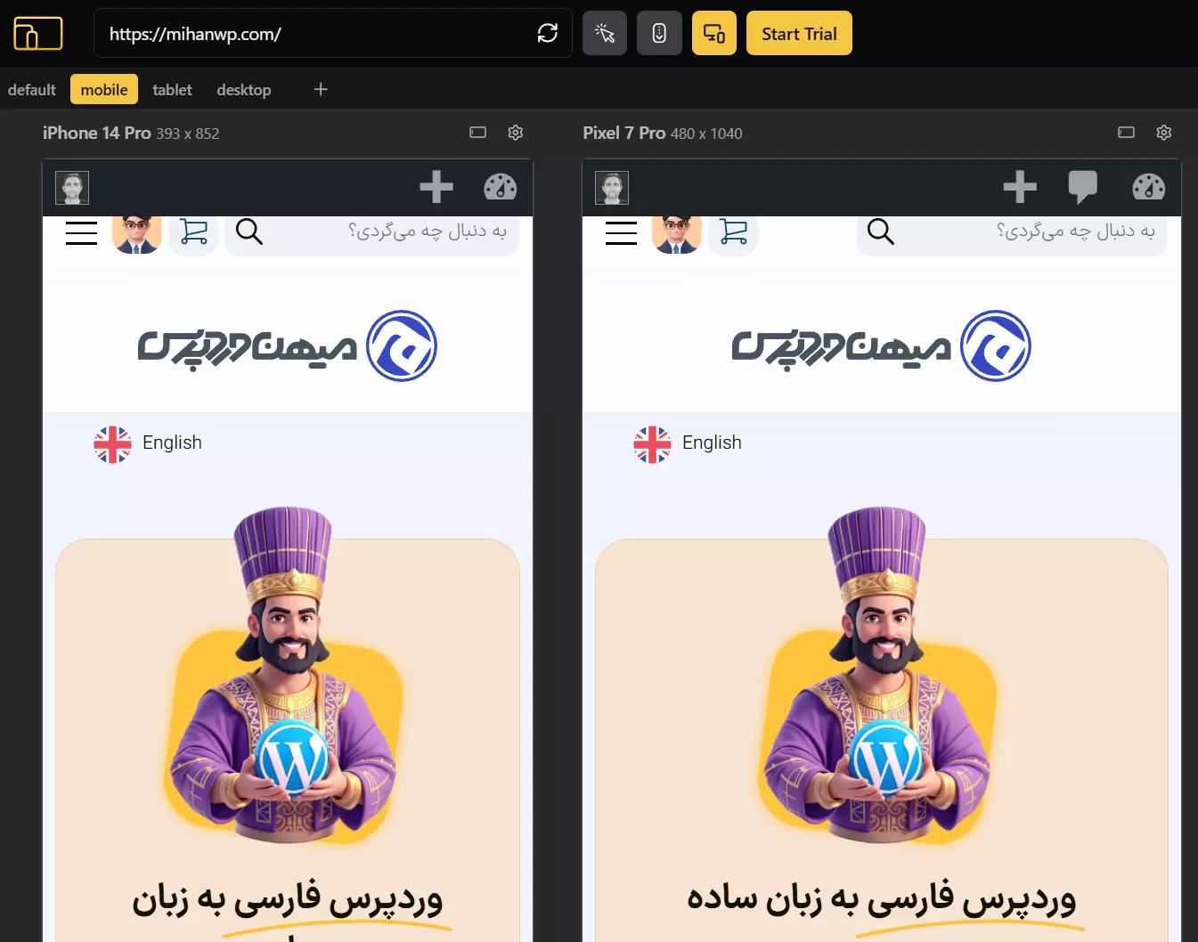 Responsive Viewer اکستنشن گوگل کروم