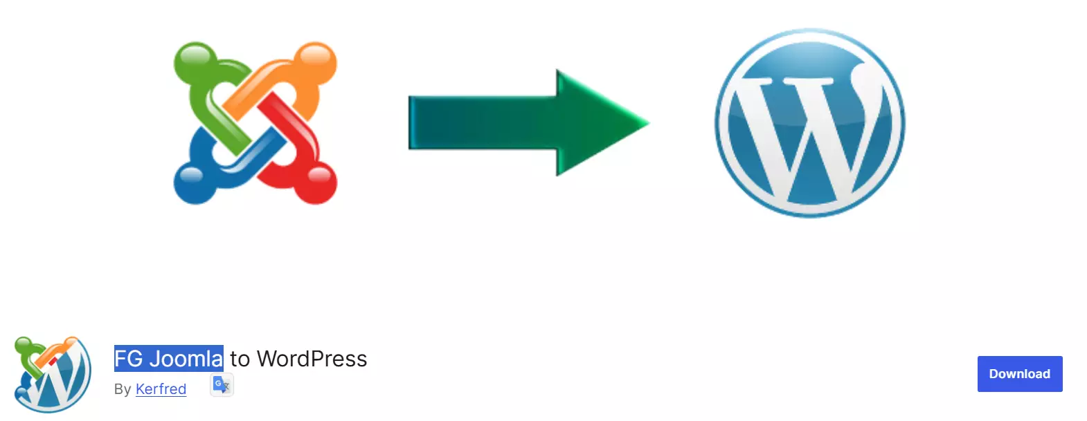 افزونه FG Joomla to wordpress