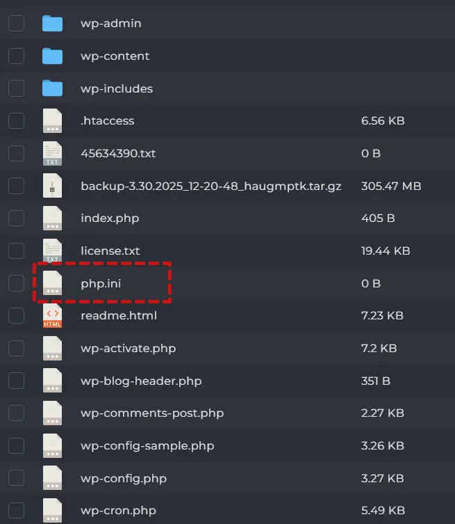 فایل php.ini