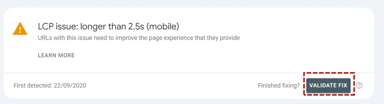 Validate Fix