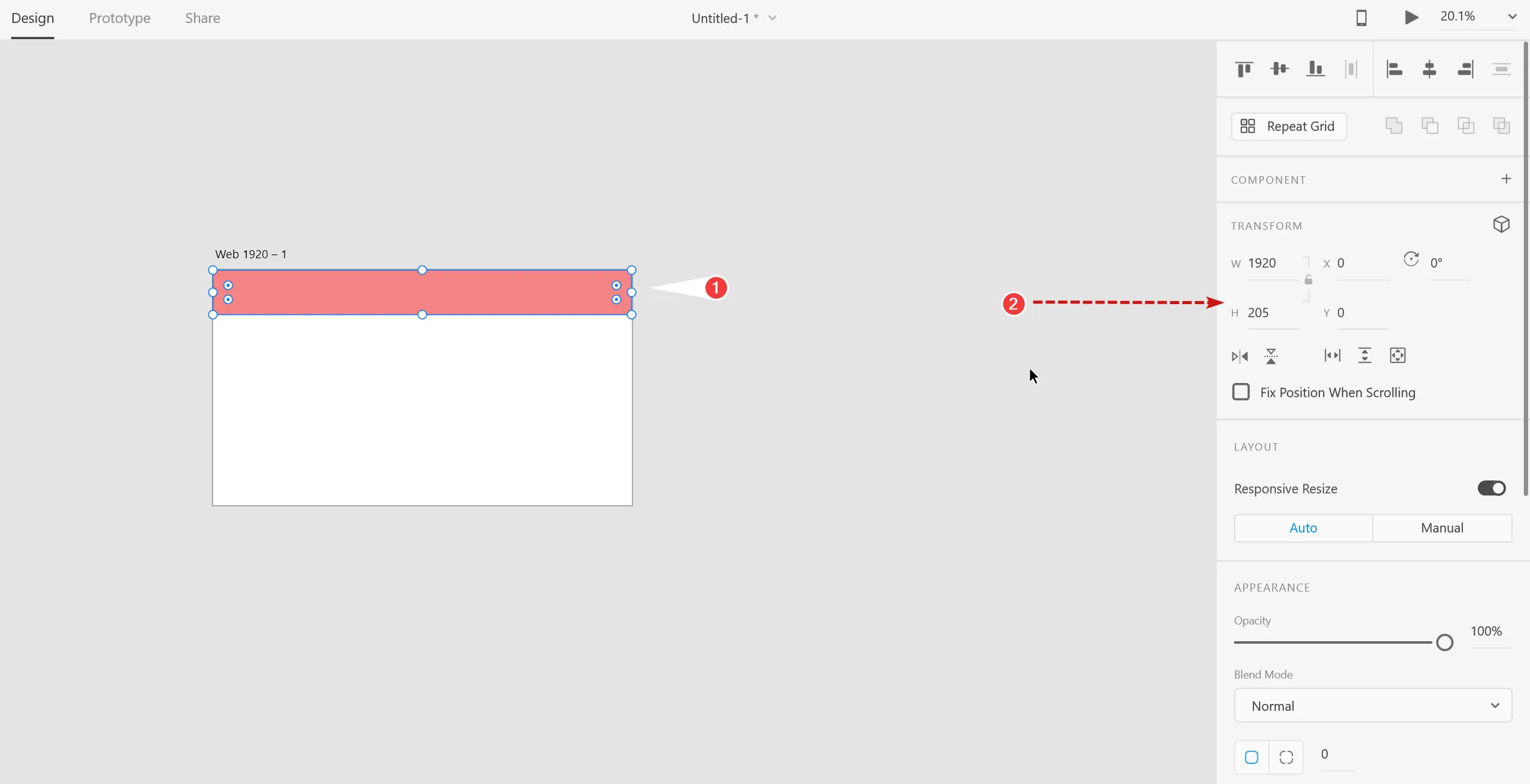 Adobe XD panel