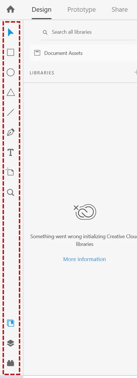 AdobeXD Toolbar