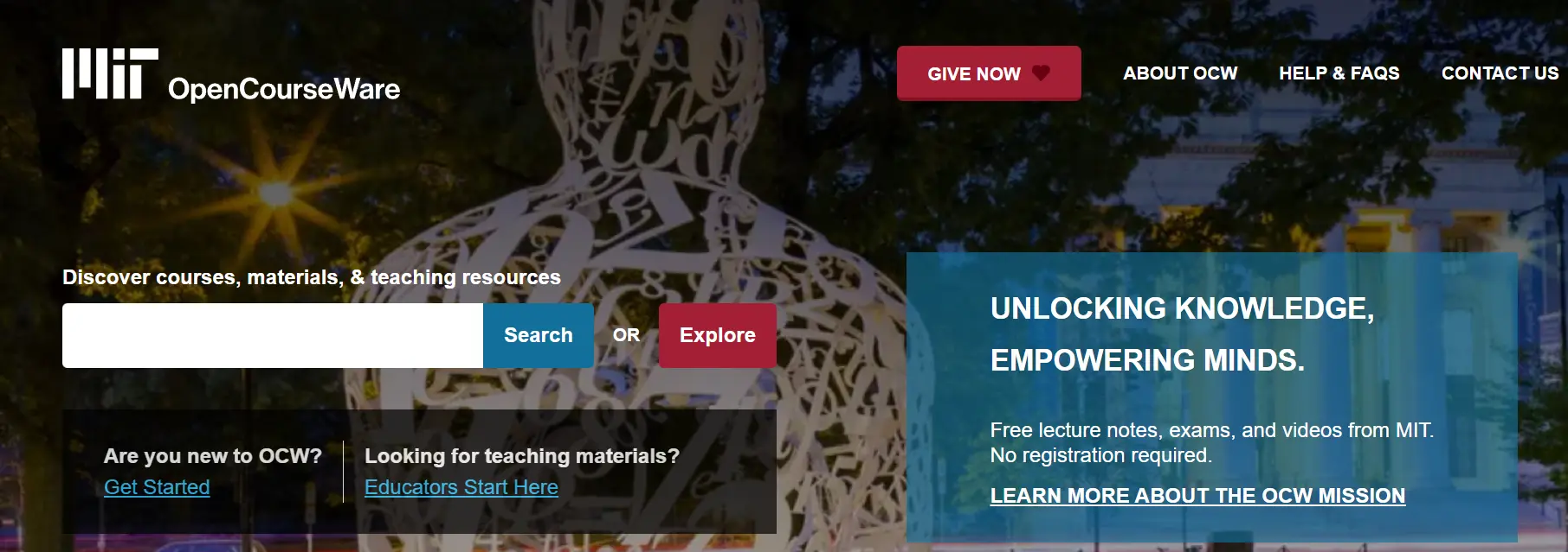 MIT OpenCourseWare