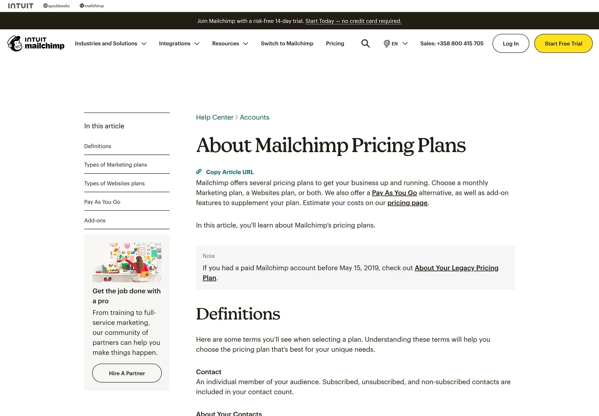 ظرفیت مخاطب و ارسال پلن رایگان Mailchimp رو در راهنمای رسمی قیمت‌گذاری می‌بینید.