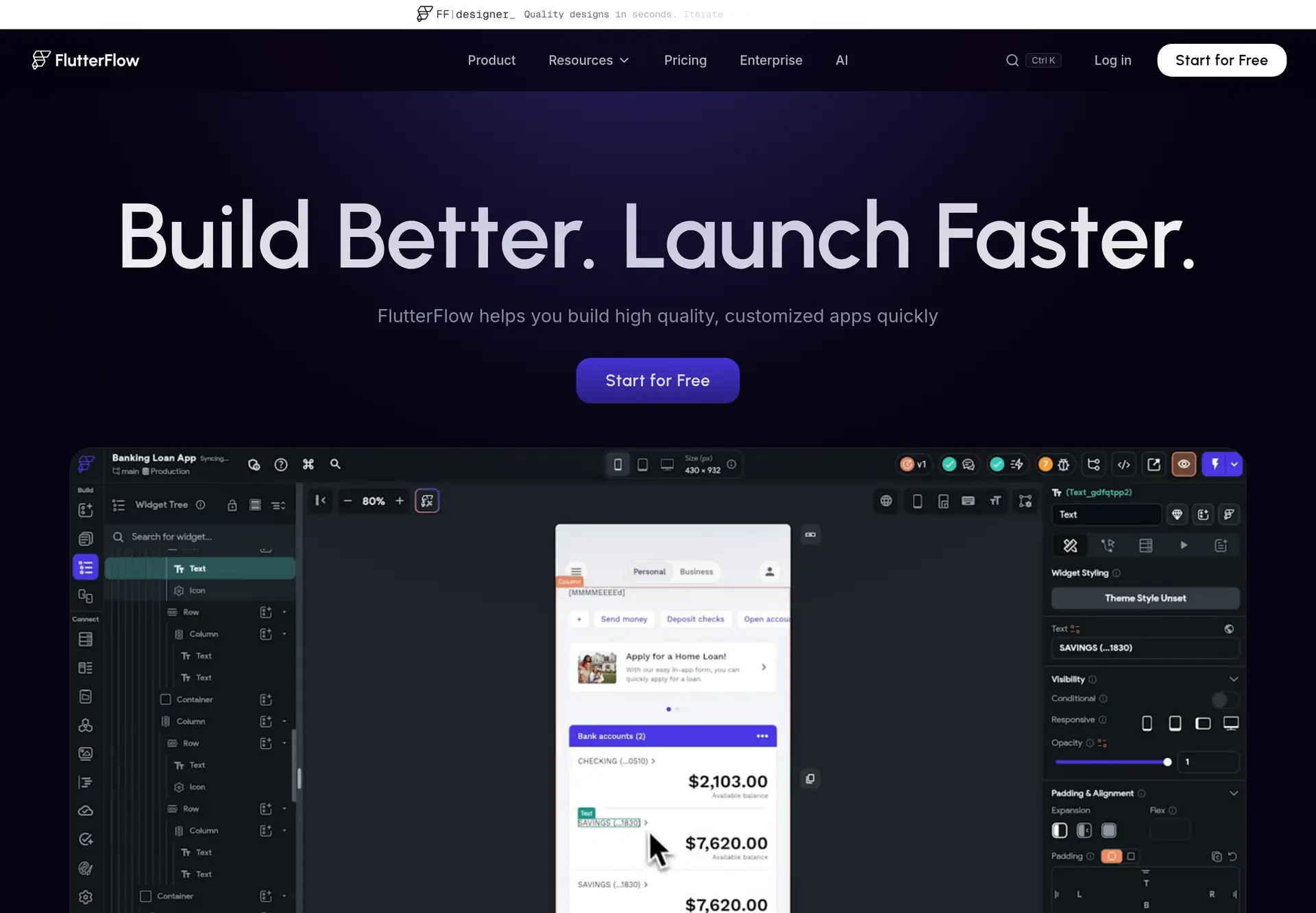 محیط و امکانات پلتفرم FlutterFlow برای ساخت اپلیکیشن با ابزارهای تصویری