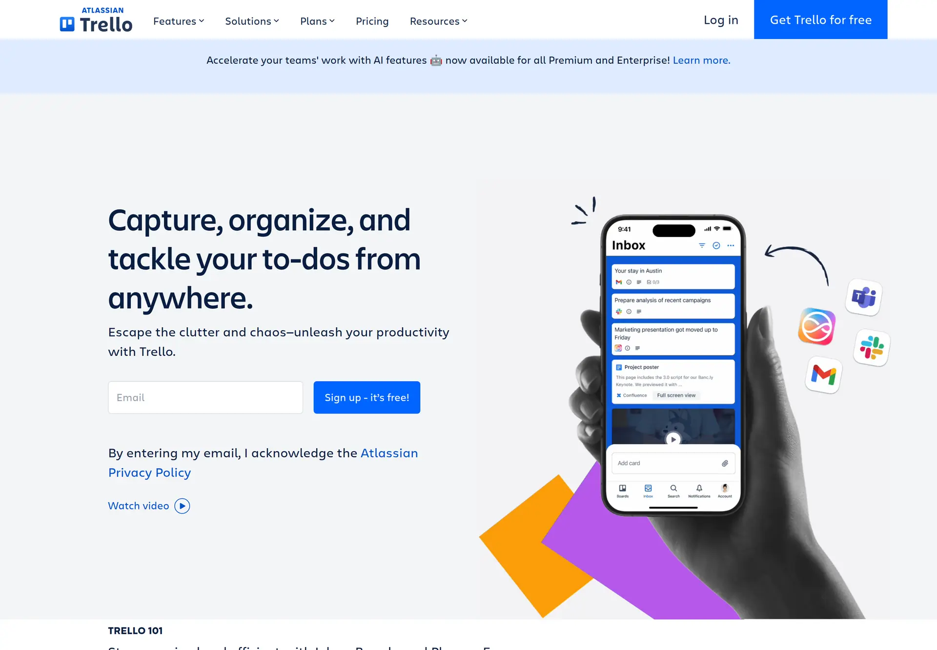 نمای برد و کارت‌های Trello برای دنبال‌کردن مراحل تولید و انتشار محتوا