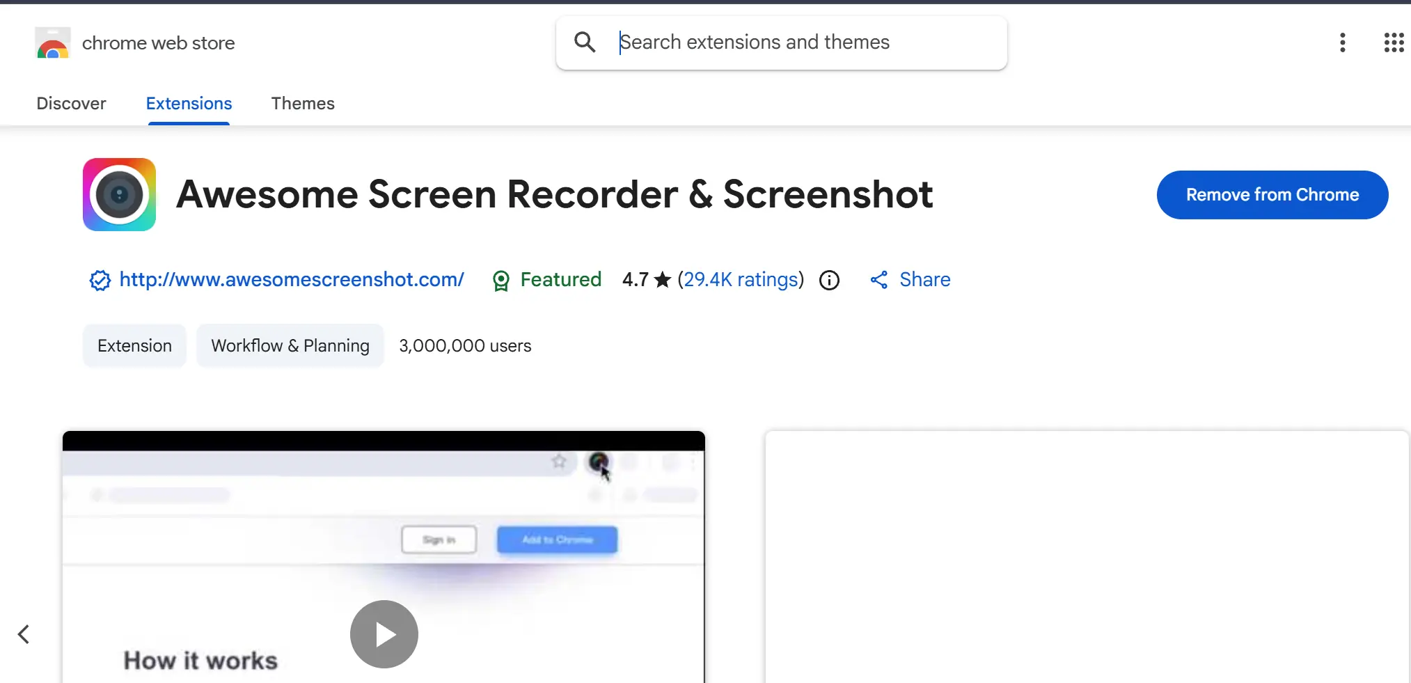 افزونه Awesome Screenshot