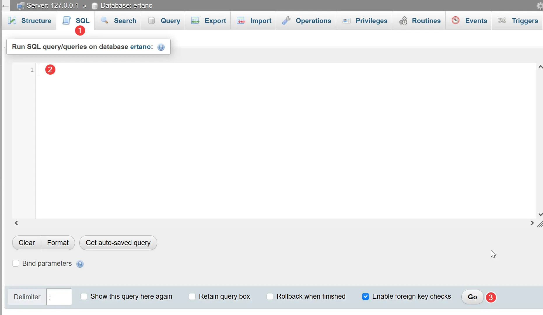 sql درphpmyadmin