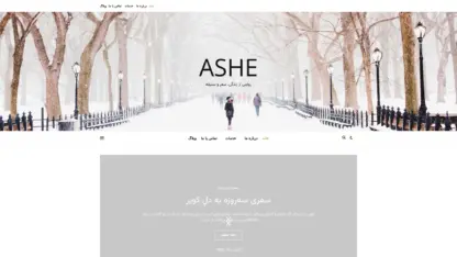 مطالعه مقاله قالب وردپرس Ashe فارسی