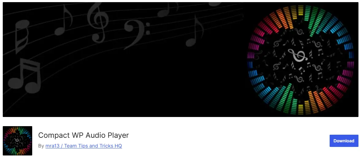 افزونه Compact WP Audio Player