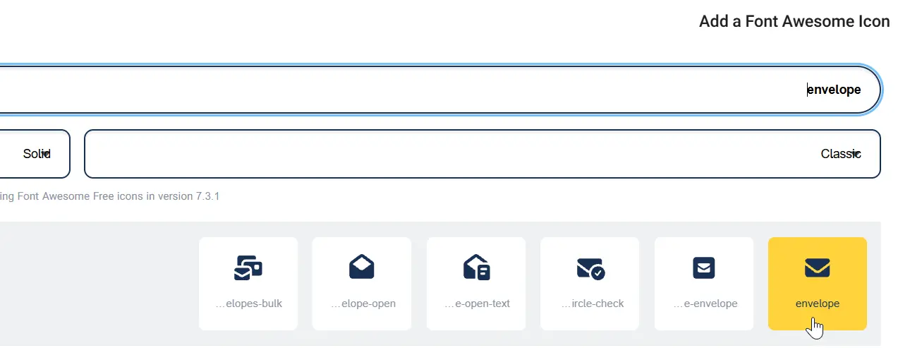 افزودن آیکون