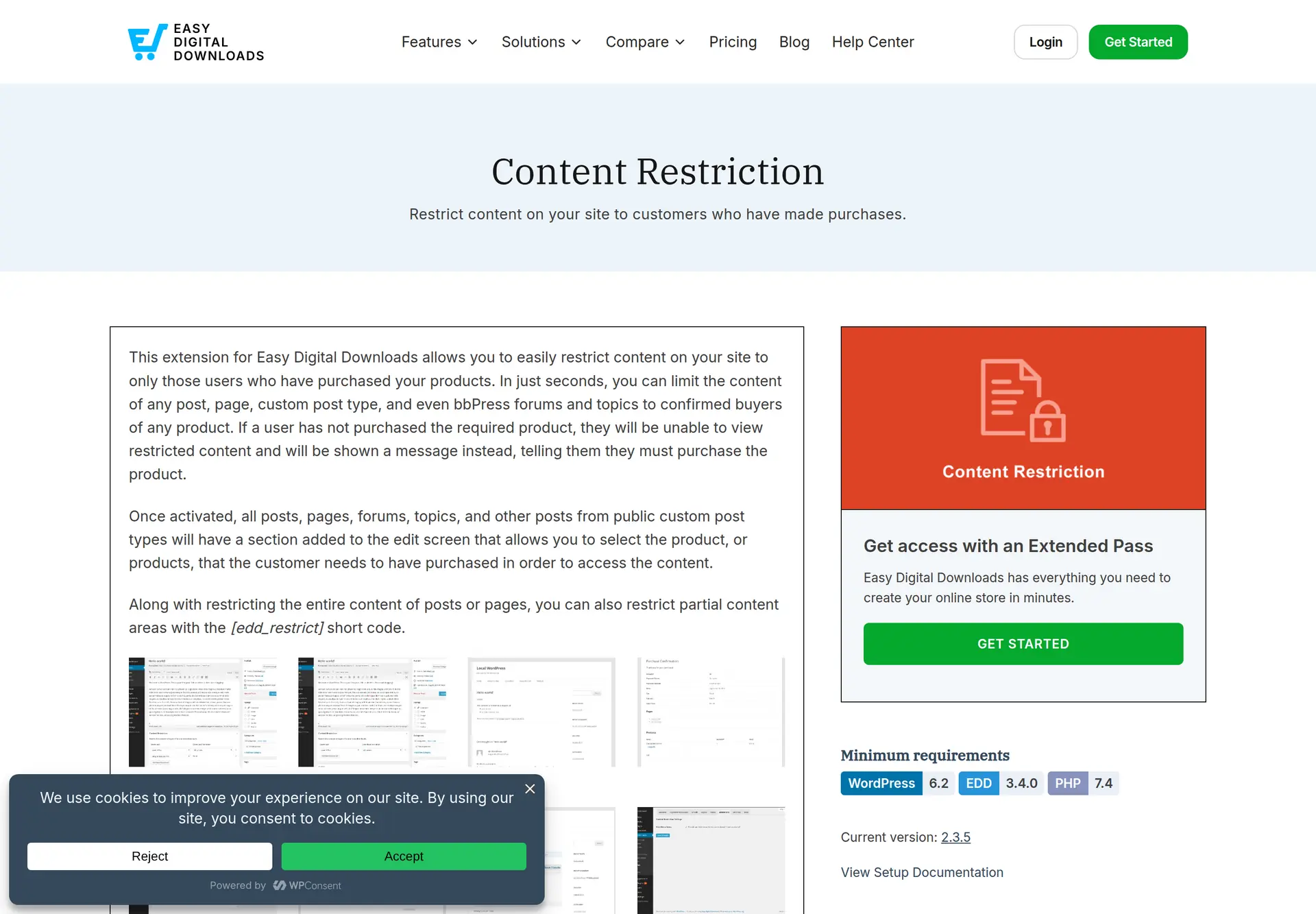 صفحه رسمی قابلیت Content Restriction و کاربرد اون برای نمایش محتوای مخصوص خریداران