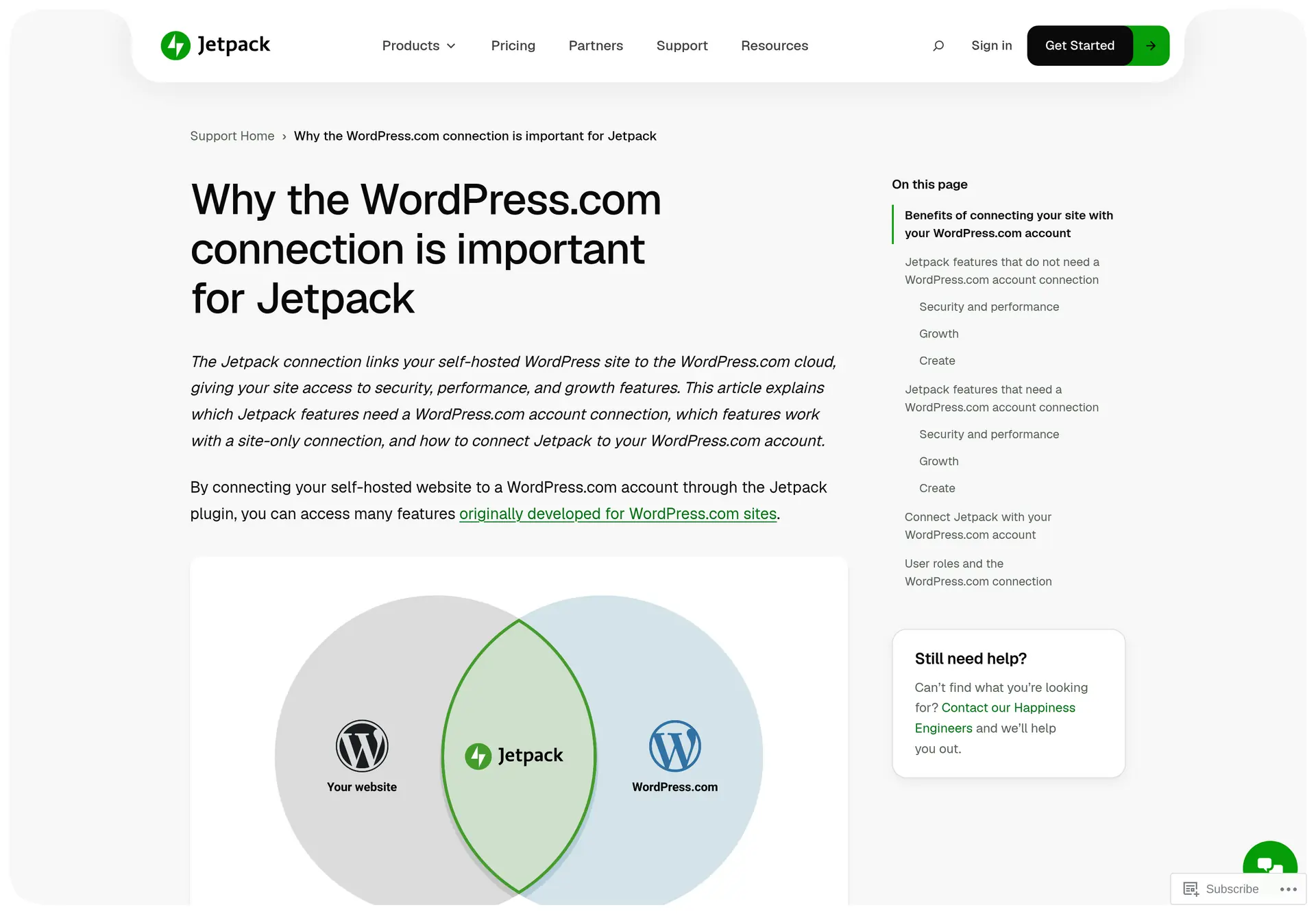راهنمای رسمی تفاوت اتصال سایت و حساب wordpress.com در جت‌پک