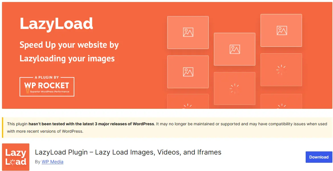 افزونه Lazy Load by WP Rocket