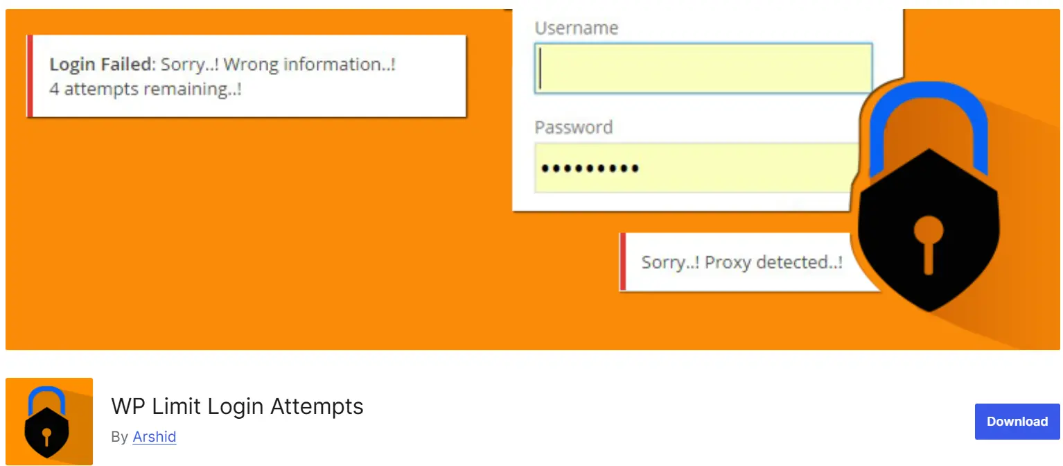افزونه WP Limit Login Attempts