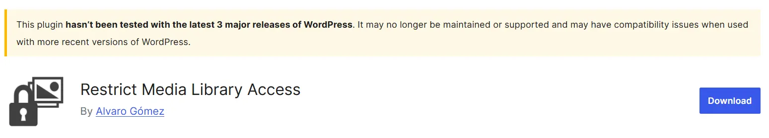افزونه restrict media library access