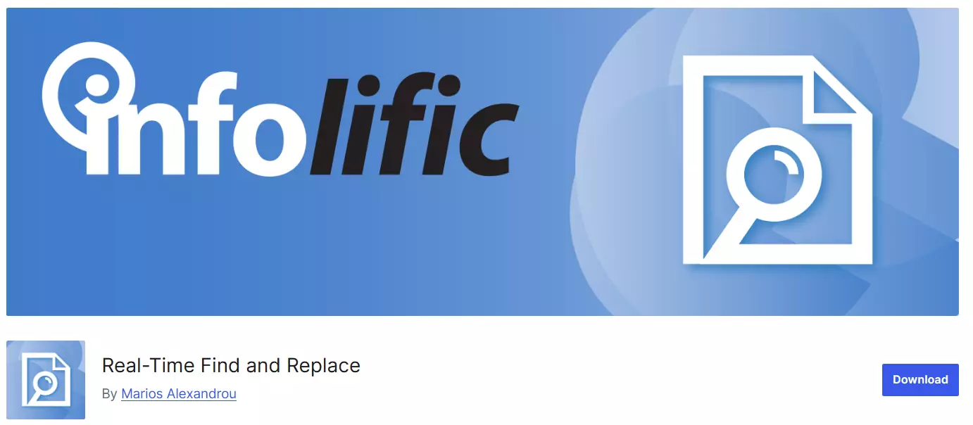 Real-Time Find and Replace 