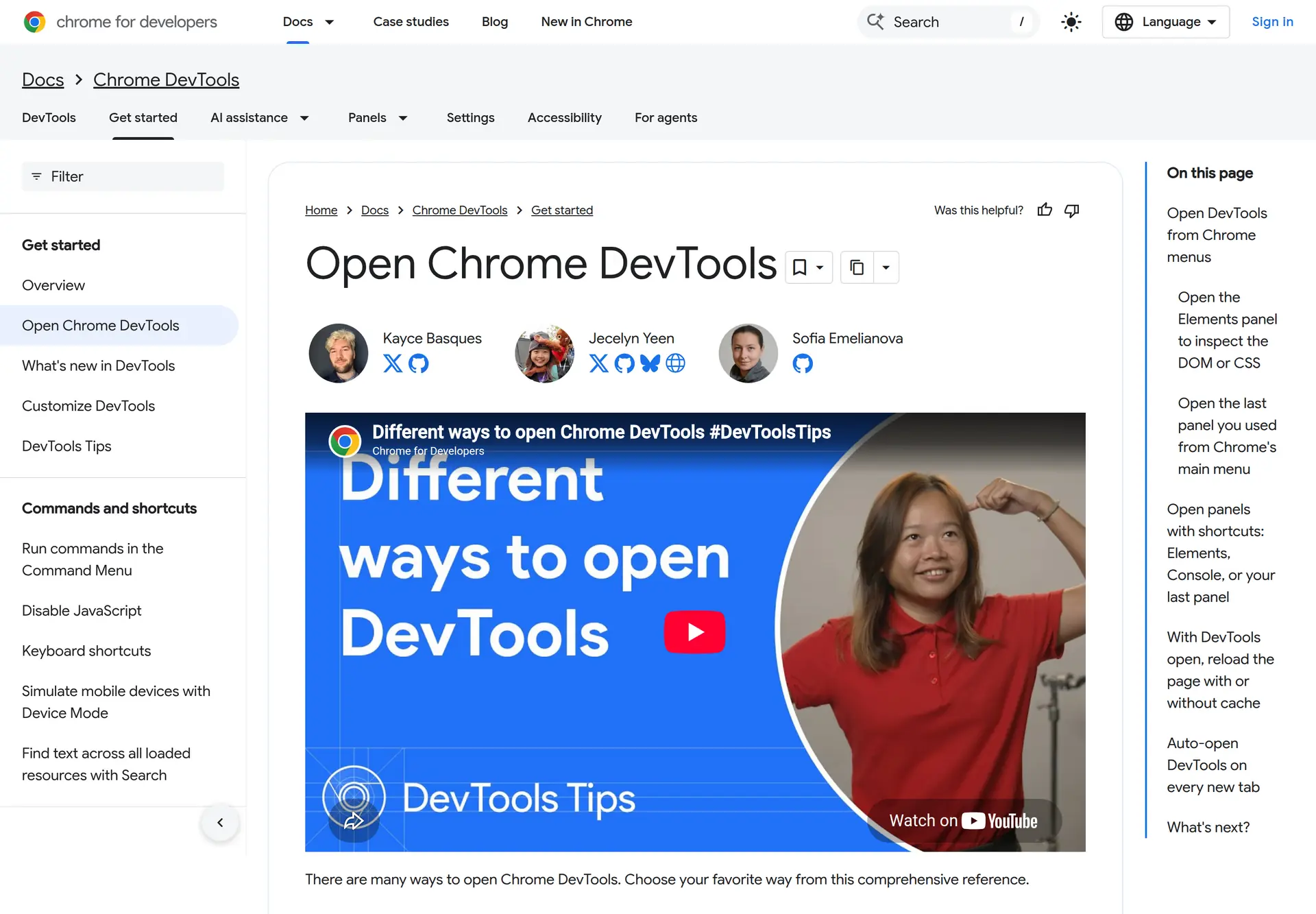 بازکردن ابزار Inspect در Chrome DevTools برای بررسی کد و استایل عنصرهای صفحه