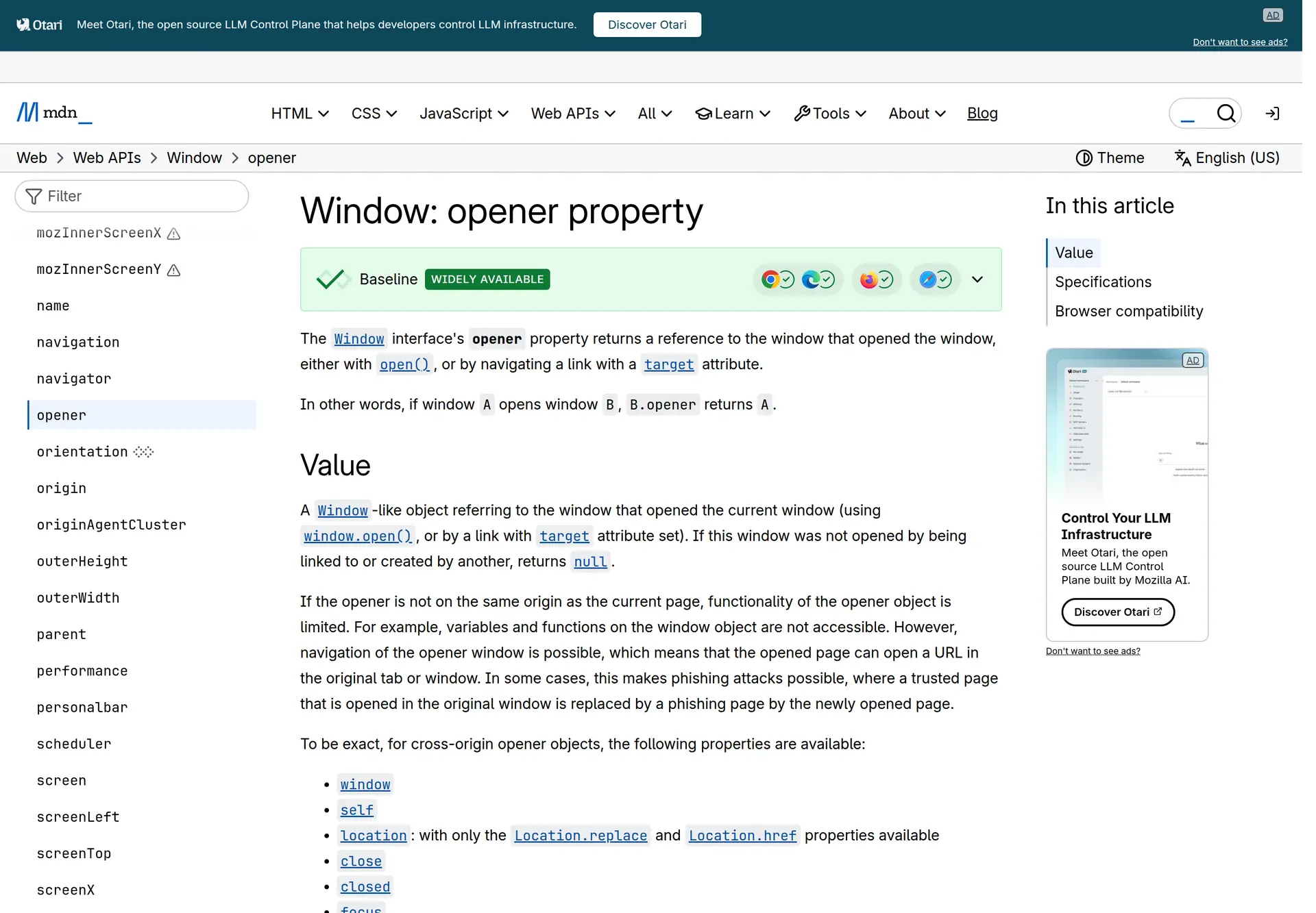 مرجع window.opener و نحوه ارتباط صفحه جدید با پنجره بازکننده