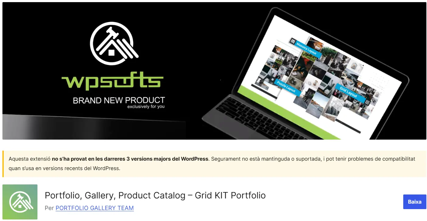 افزونه Grid Kit Portfolio Gallery