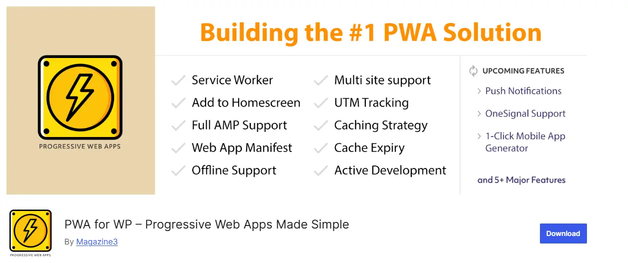 PWA for WP – Progressive Web Apps Made Simple