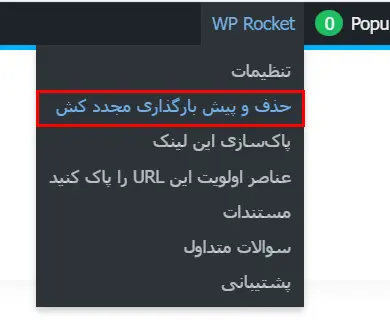 پاک کردن کش