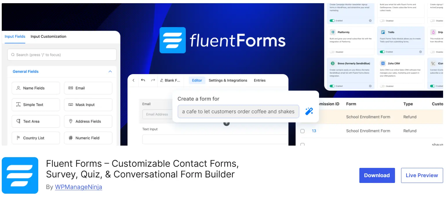 افزونه Fluent Forms