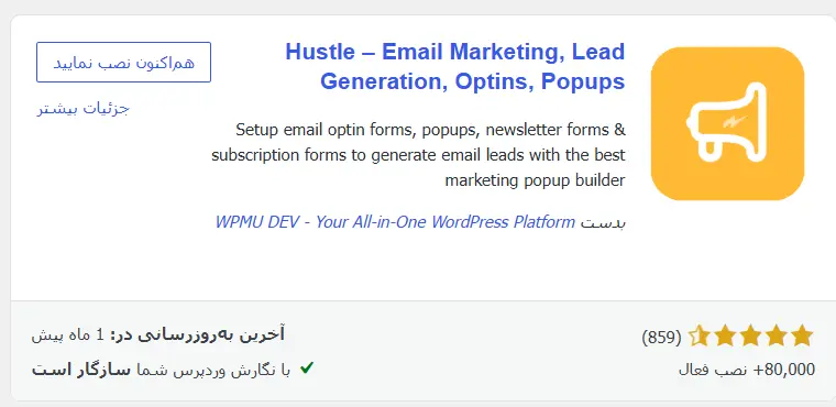 افزونه Hustle