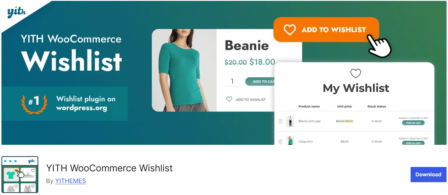 معرفی افزونه رایگان YITH WooCommerce Wishlist